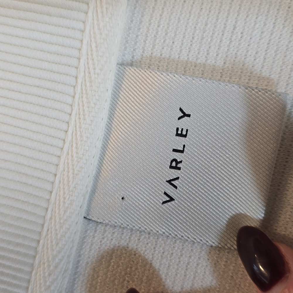 Varley Vine Ottoman Half Zip Pullover Ivory Size XS - Picture 10 of 11